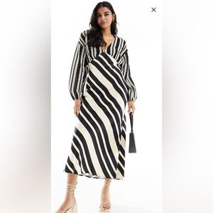 Silk and crochet dress